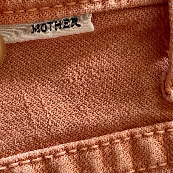 MOTHER THE DITCHER CROP Chalk Terracotta size 28 - Picture 11 of 14